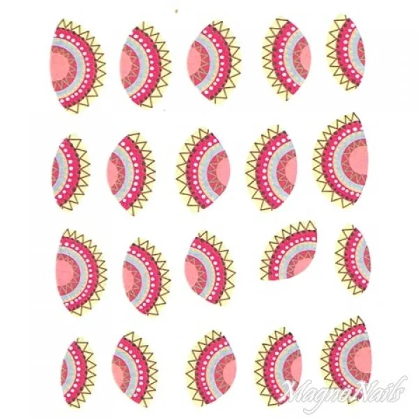 2D Nail Art One Stoke Sticker