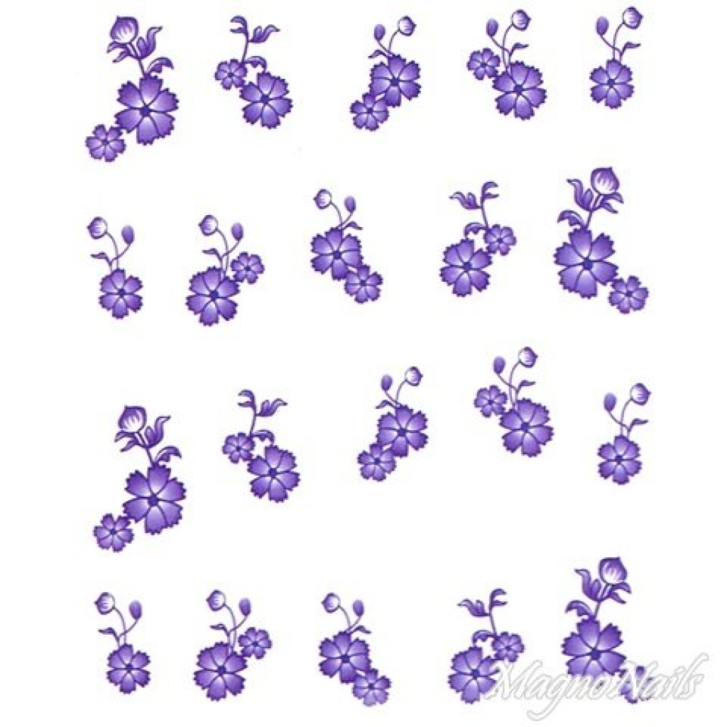 2D Nail Art One Stoke Sticker