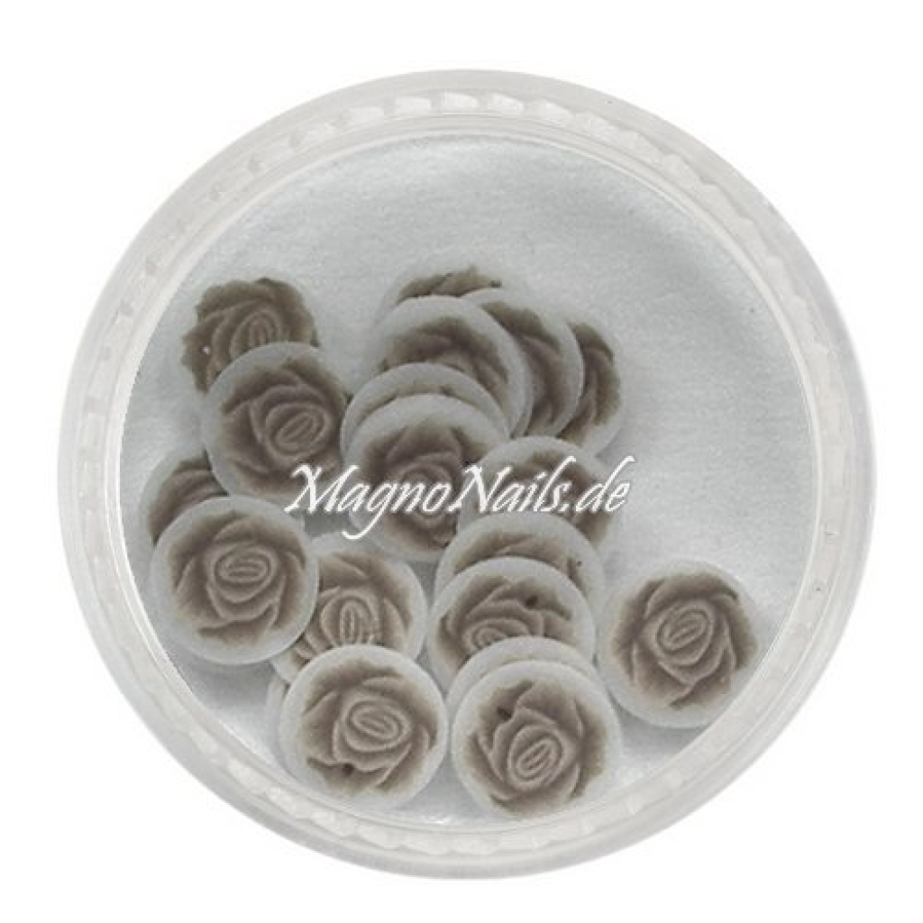 Einlegemotive - Fimo Shapes - Rosen braun Nail Art Nails Nagel Nögel Nailart