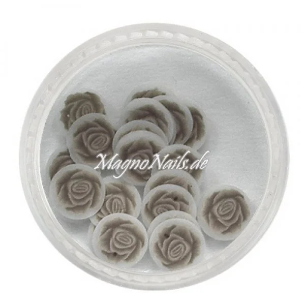 Einlegemotive - Fimo Shapes - Rosen braun Nail Art Nails Nagel Nögel Nailart