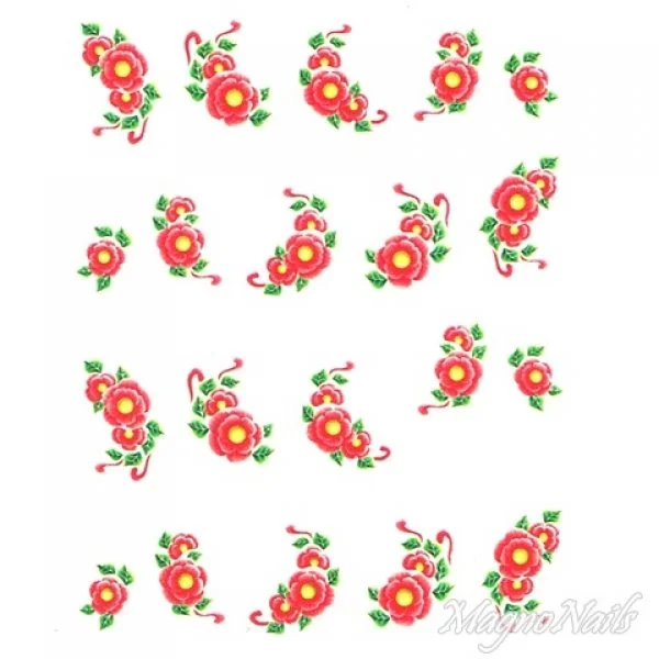 2D Nail Art One Stoke Sticker