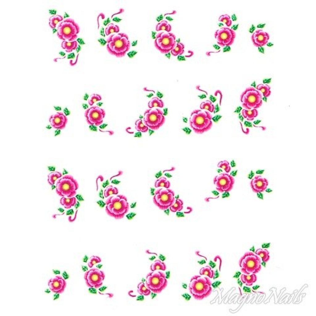 2D Nail Art One Stoke Sticker