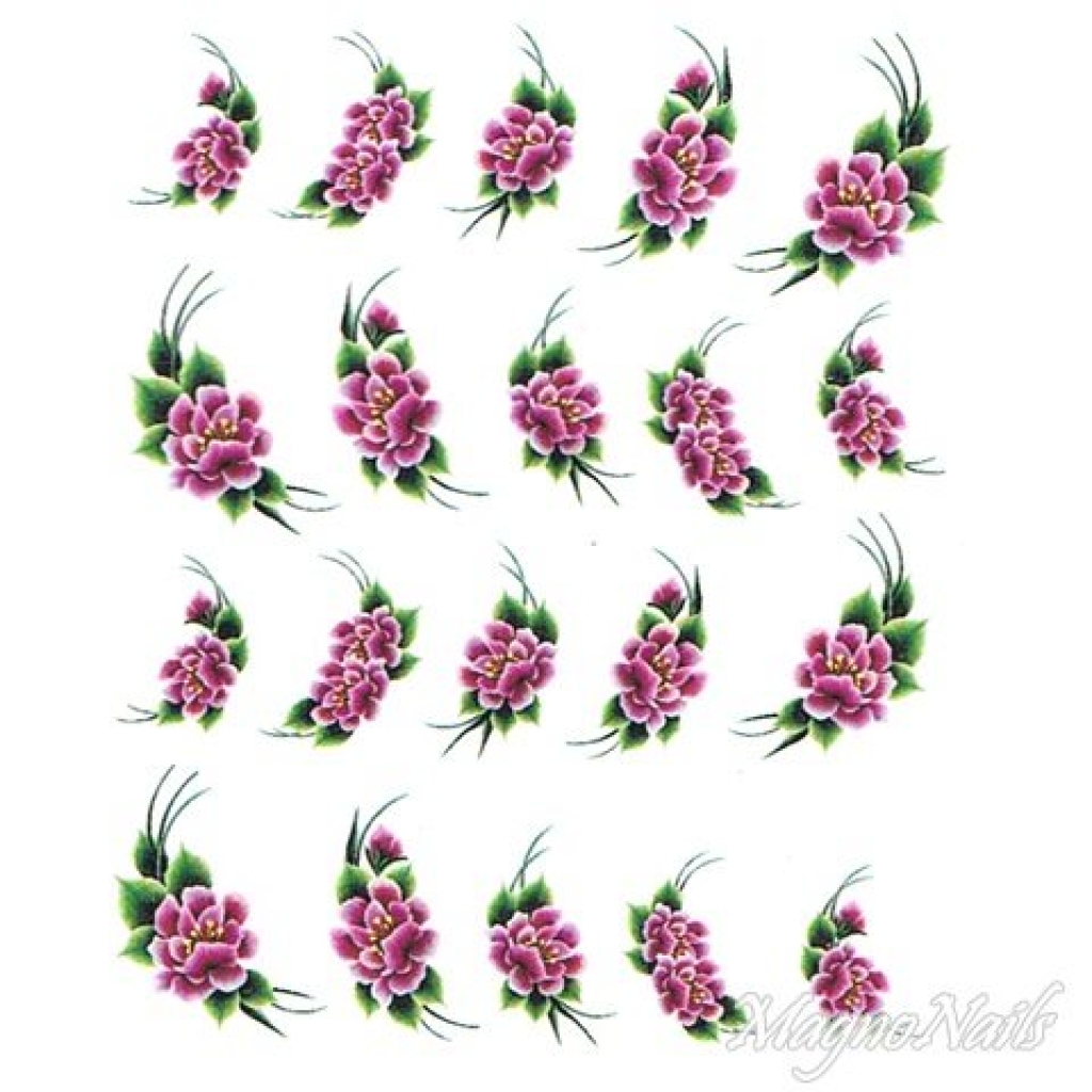 2D Nail Art One Stoke Sticker