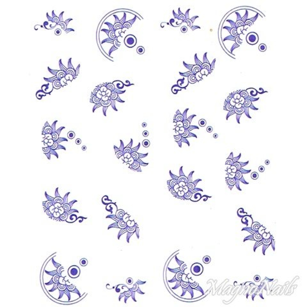 2D Nail Art One Stoke Sticker