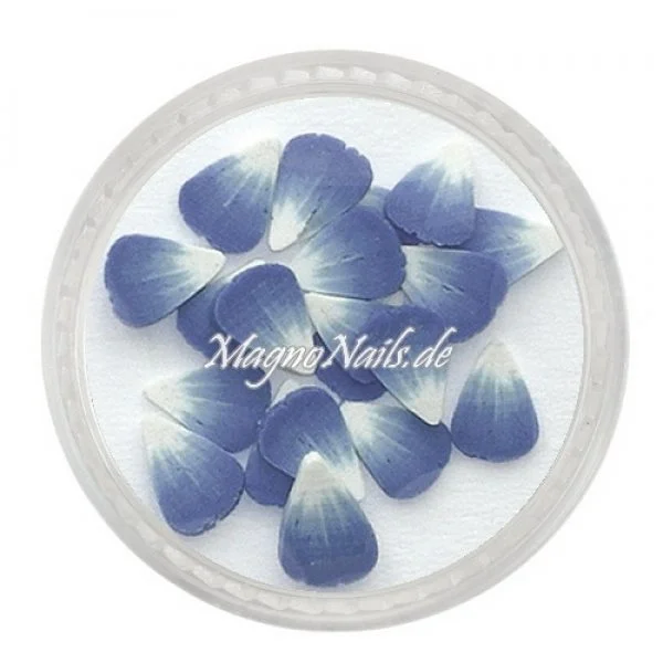 Einlegemotive - Fimo Shapes - Blüte dunkelblau Nail Art Nails Nagel Nögel Nailart