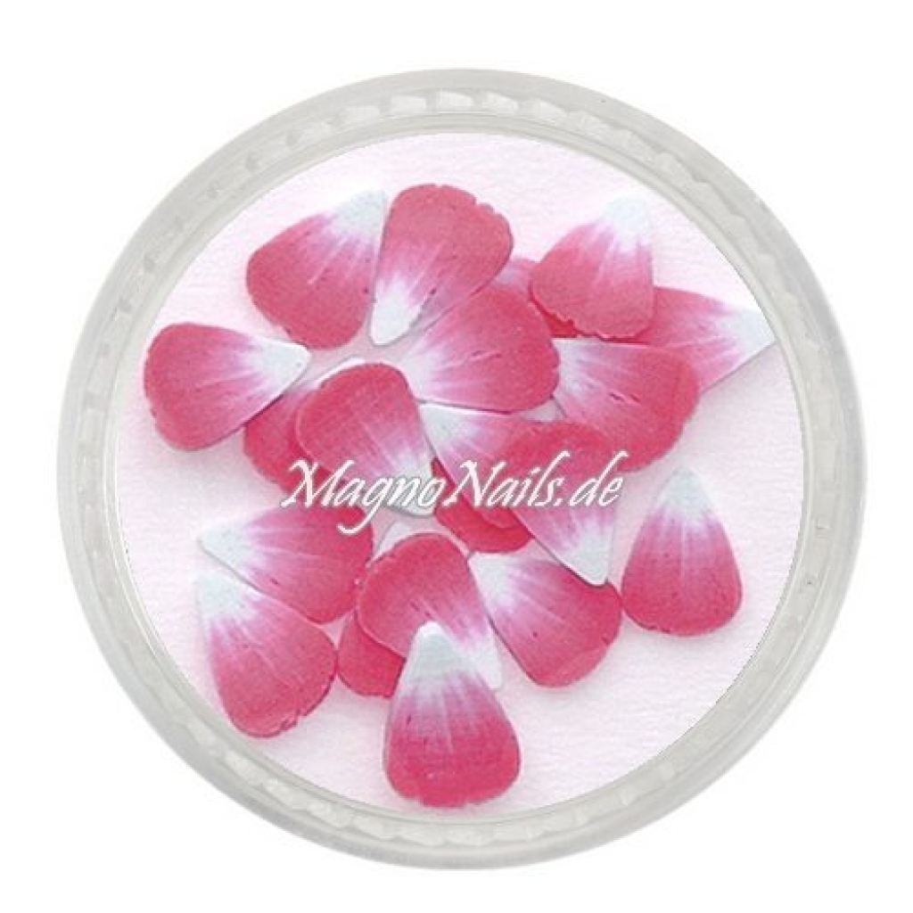 Einlegemotive - Fimo Shapes - Blüte rot Nail Art Nails Nagel Nögel Nailart