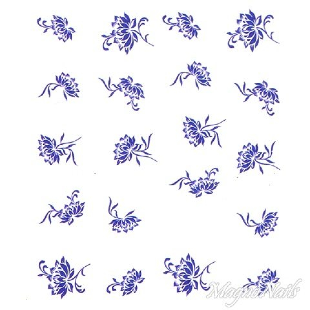 2D Nail Art One Stoke Sticker