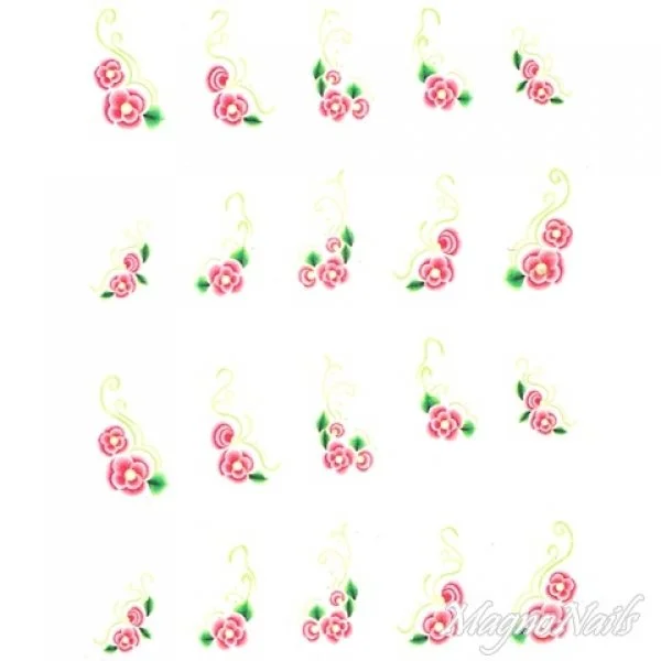 2D Nail Art One Stoke Sticker