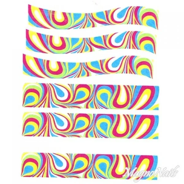 2D Nail Art One Stoke Sticker