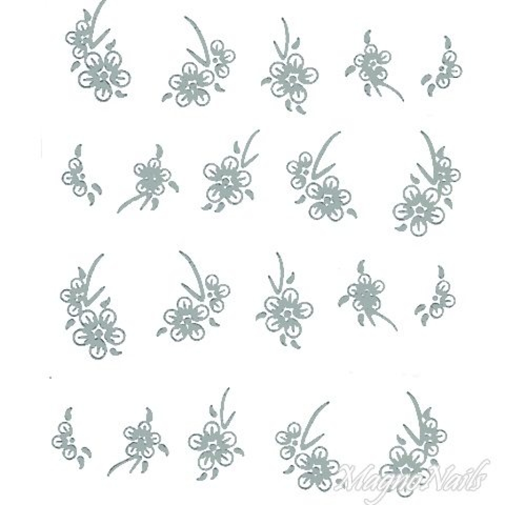 2D Nail Art One Stoke Sticker