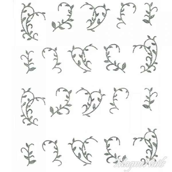 2D Nail Art One Stoke Sticker