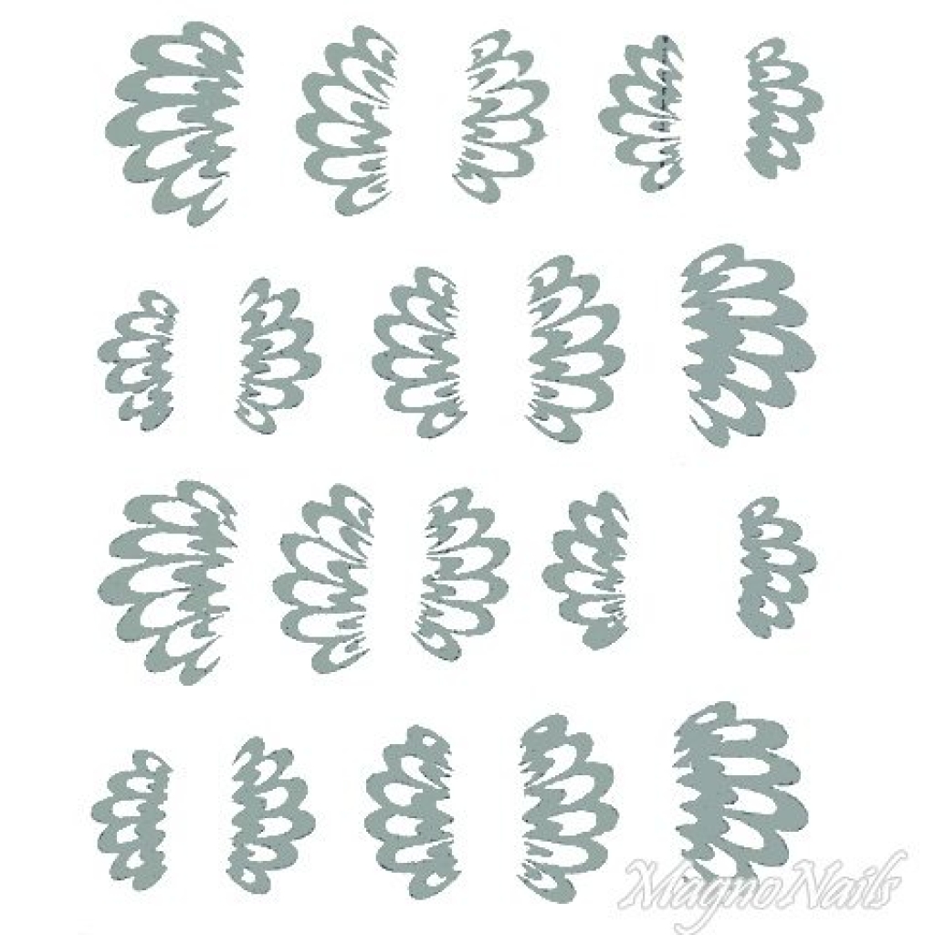2D Nail Art One Stoke Sticker