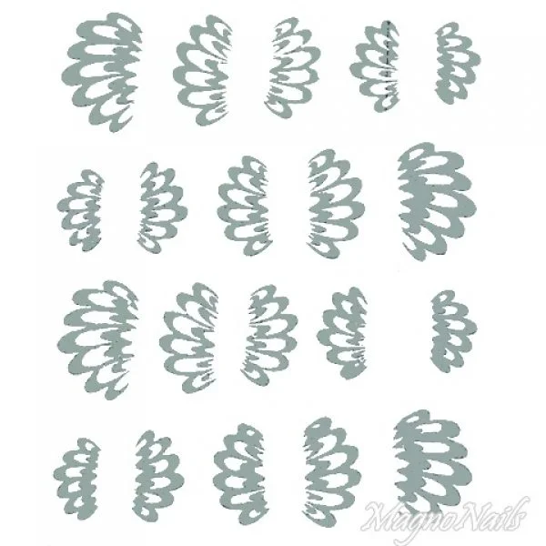 2D Nail Art One Stoke Sticker