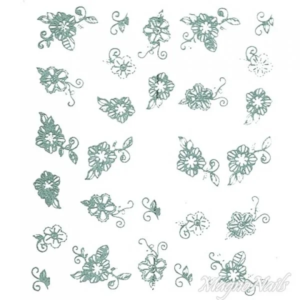 2D Nail Art One Stoke Sticker