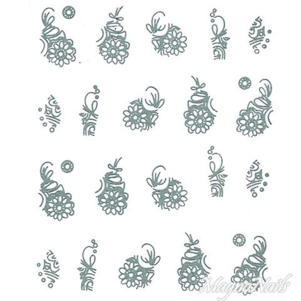 2D Nail Art One Stoke Sticker
