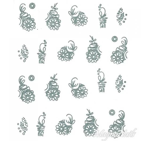 2D Nail Art One Stoke Sticker