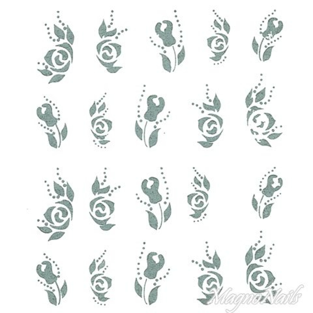 2D Nail Art One Stoke Sticker