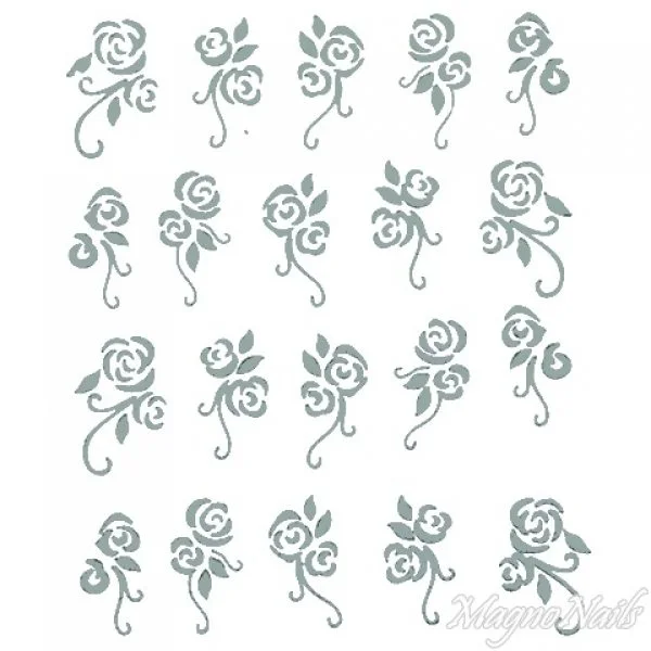 2D Nail Art One Stoke Sticker