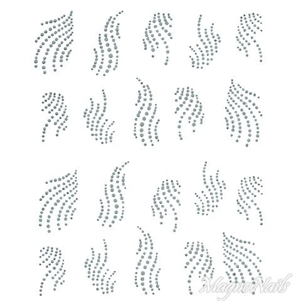 2D Nail Art One Stoke Sticker