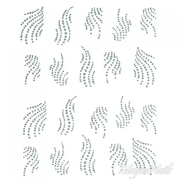 2D Nail Art One Stoke Sticker