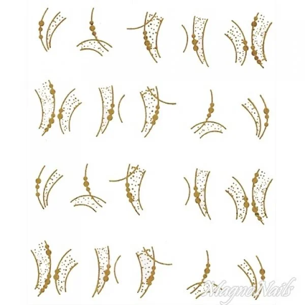 2D Nail Art One Stoke Sticker