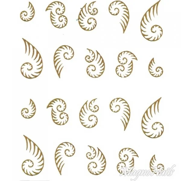 2D Nail Art One Stoke Sticker