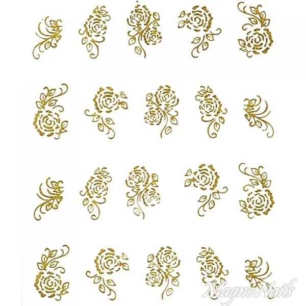 2D Nail Art One Stoke Sticker