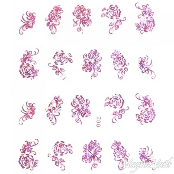 2D Nail Art One Stoke Sticker