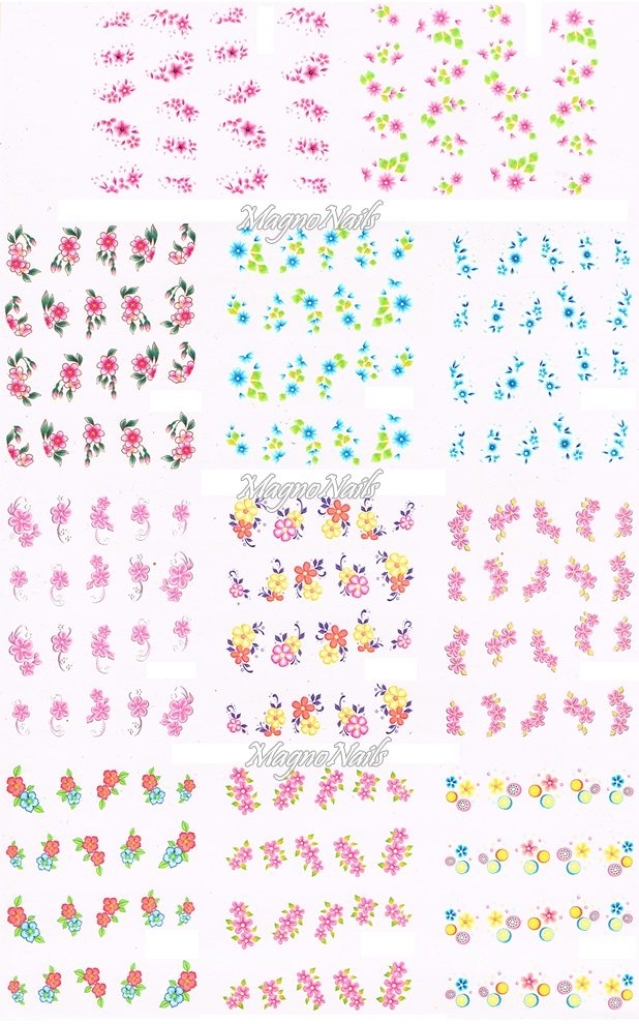 2D Nail Art Sticker