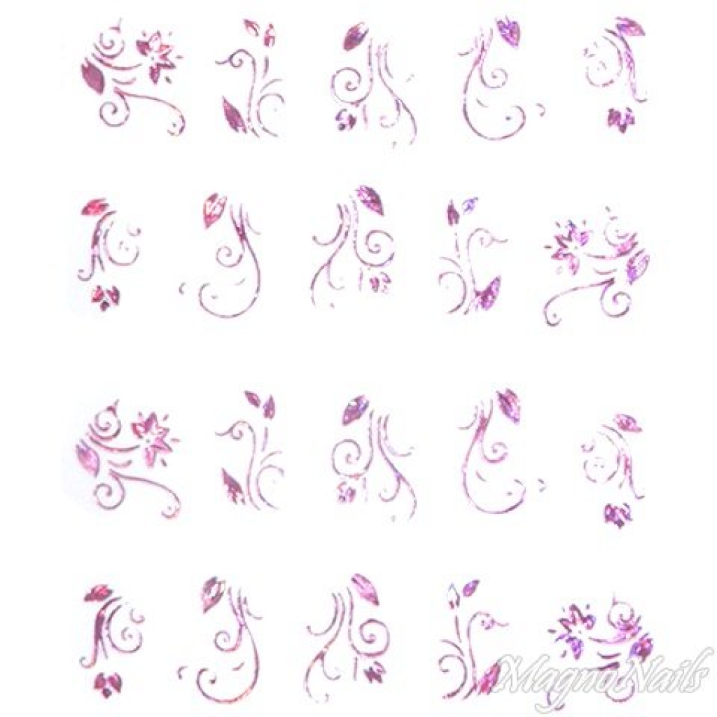 2D Nail Art One Stoke Sticker