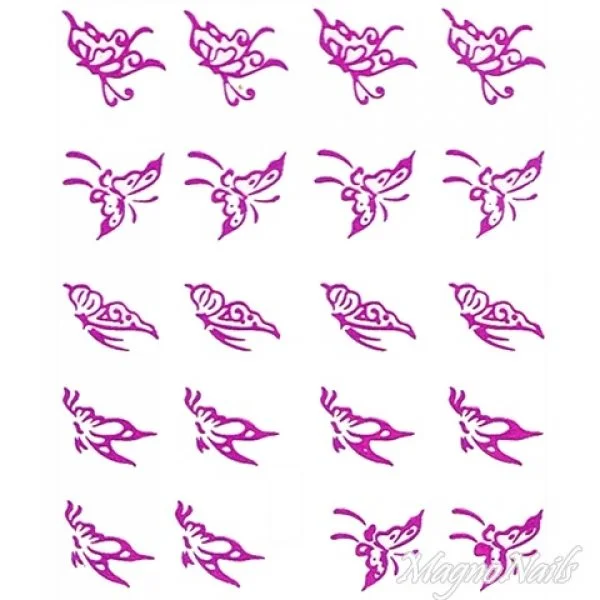 2D Nail Art One Stoke Sticker