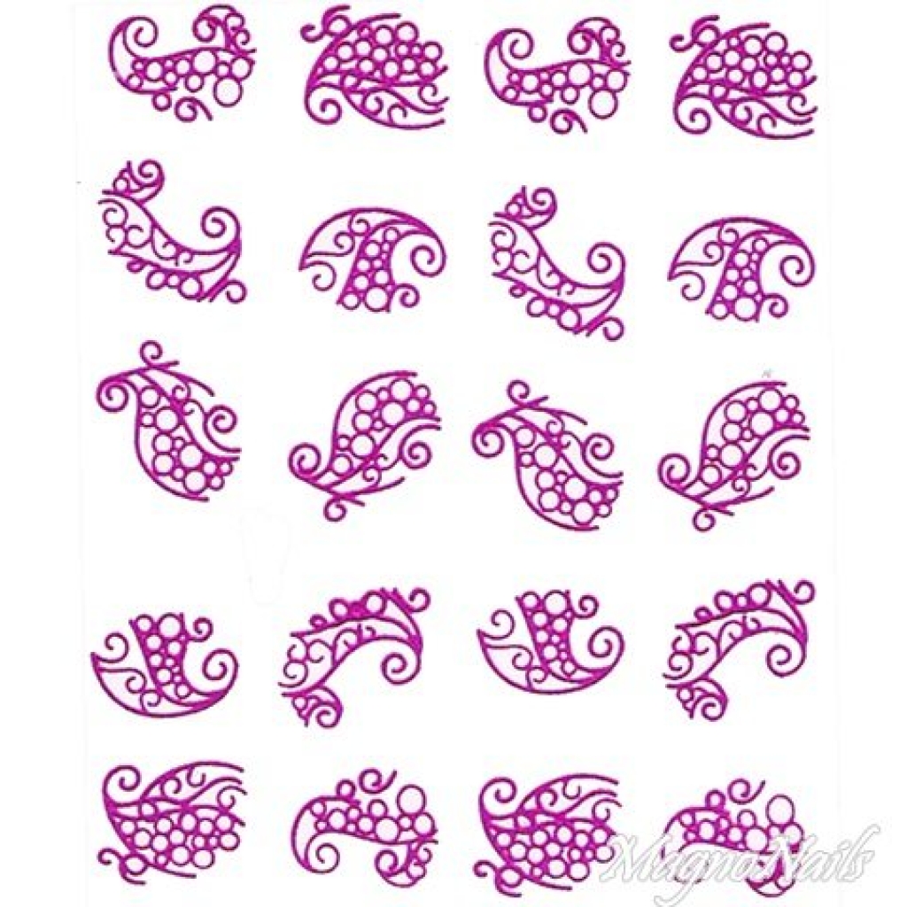 2D Nail Art One Stoke Sticker