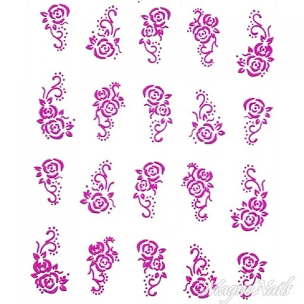2D Nail Art One Stoke Sticker