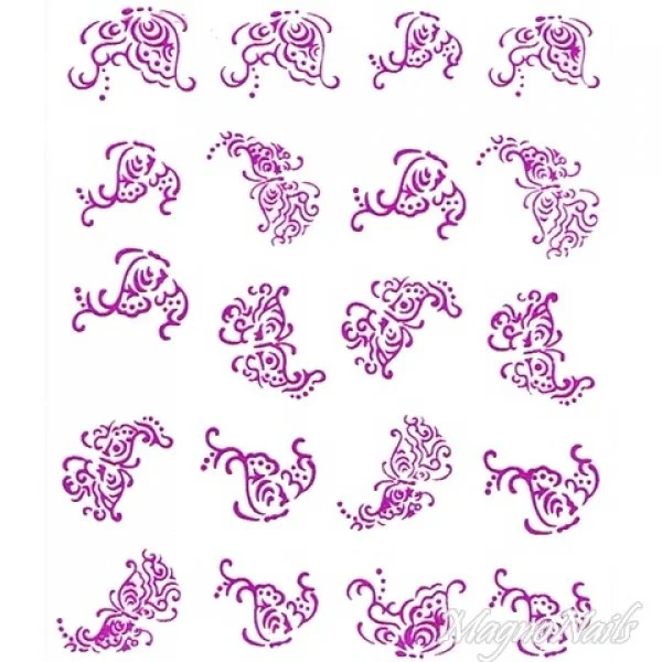 2D Nail Art One Stoke Sticker