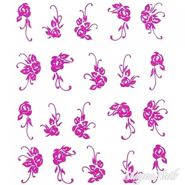 2D Nail Art One Stoke Sticker