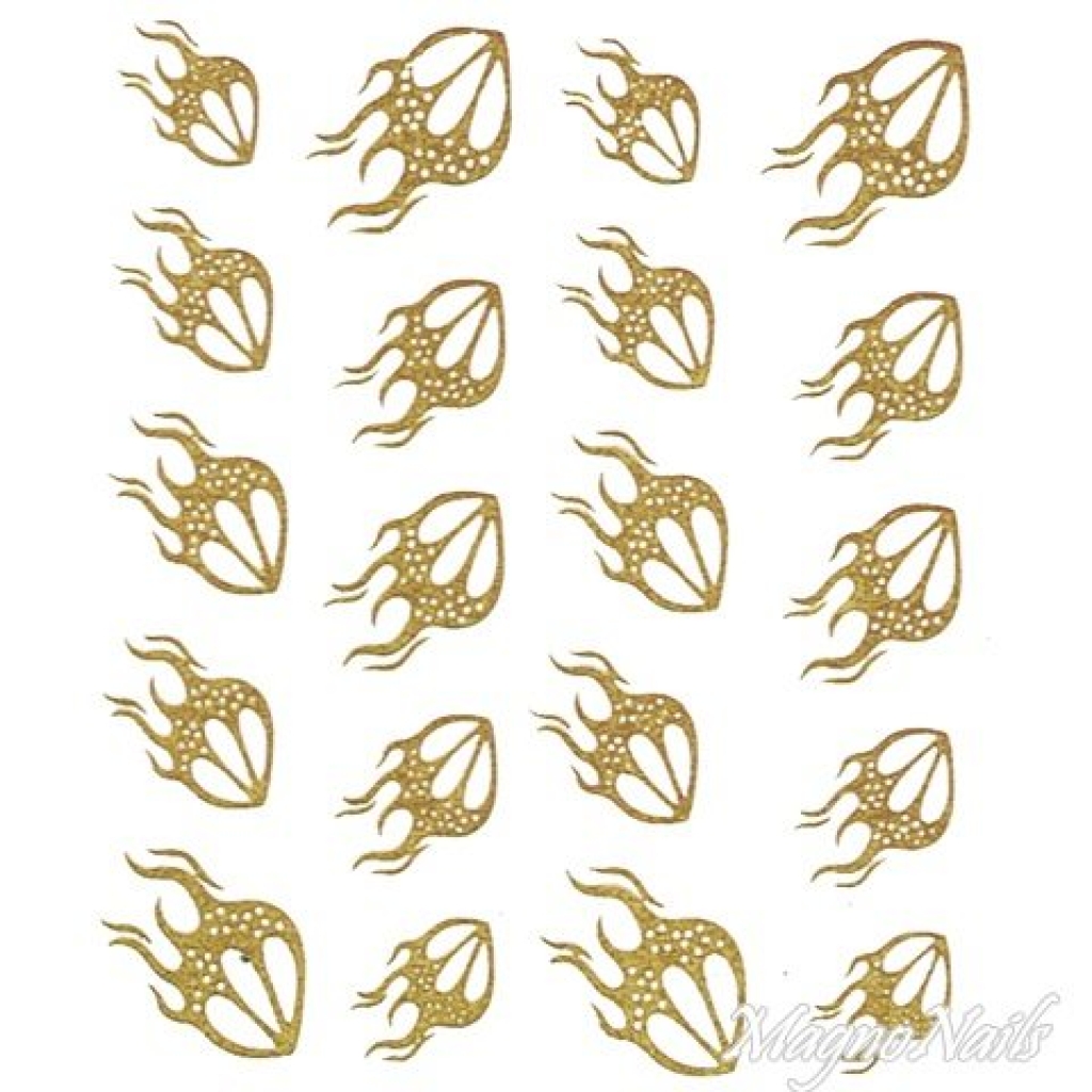 2D Nail Art One Stoke Sticker