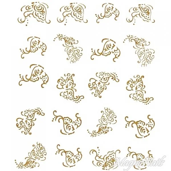 2D Nail Art One Stoke Sticker