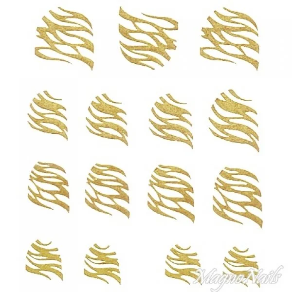 2D Nail Art One Stoke Sticker