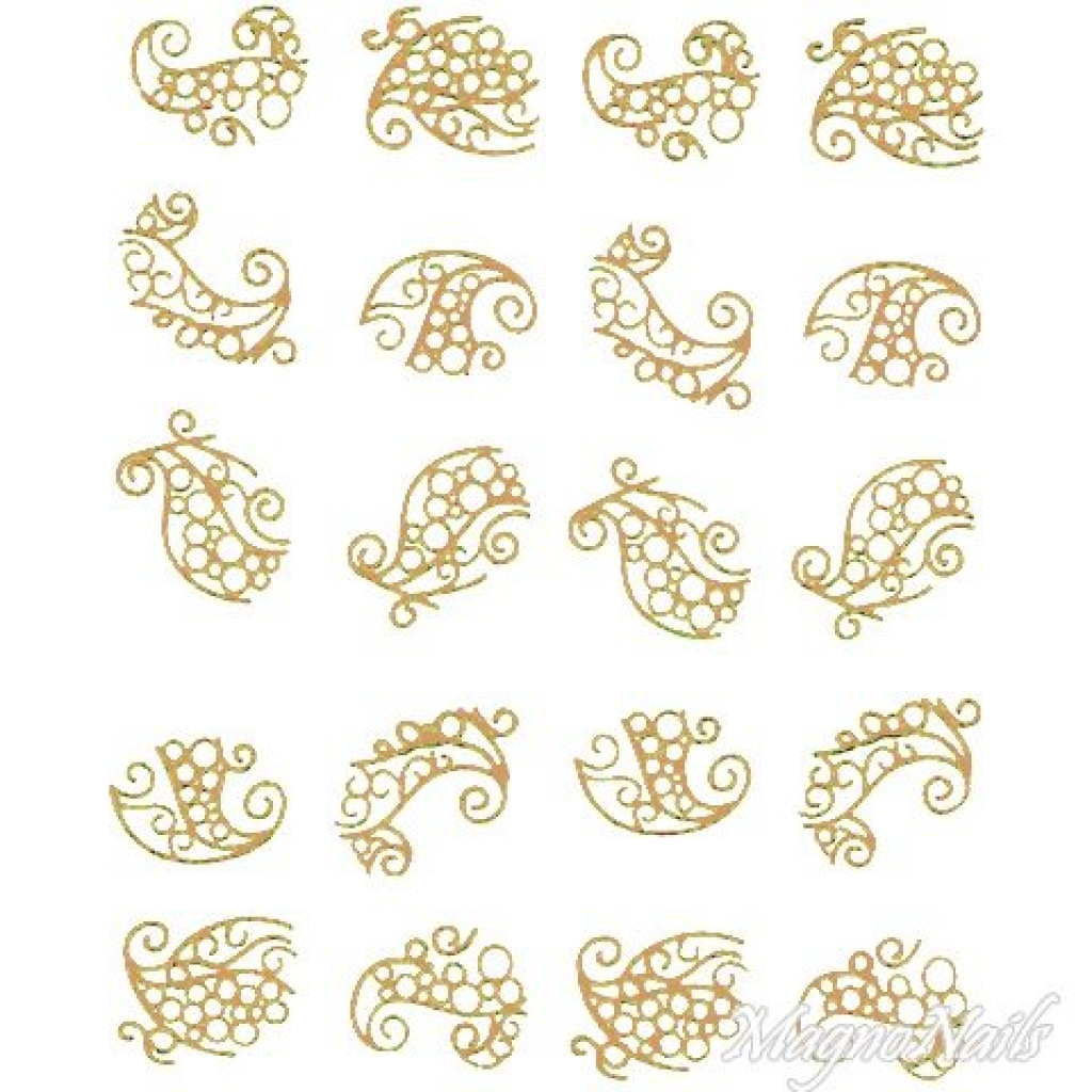 2D Nail Art One Stoke Sticker
