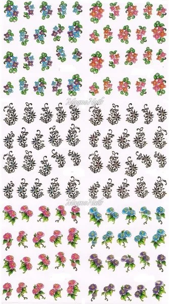 2D Nail Art Sticker