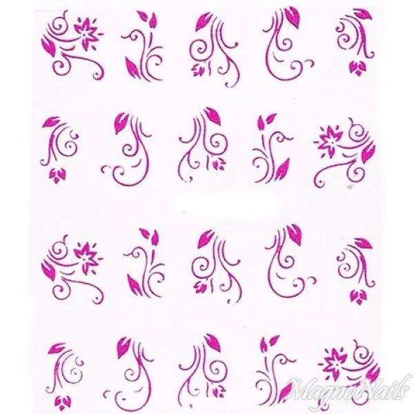 2D Nail Art One Stoke Sticker