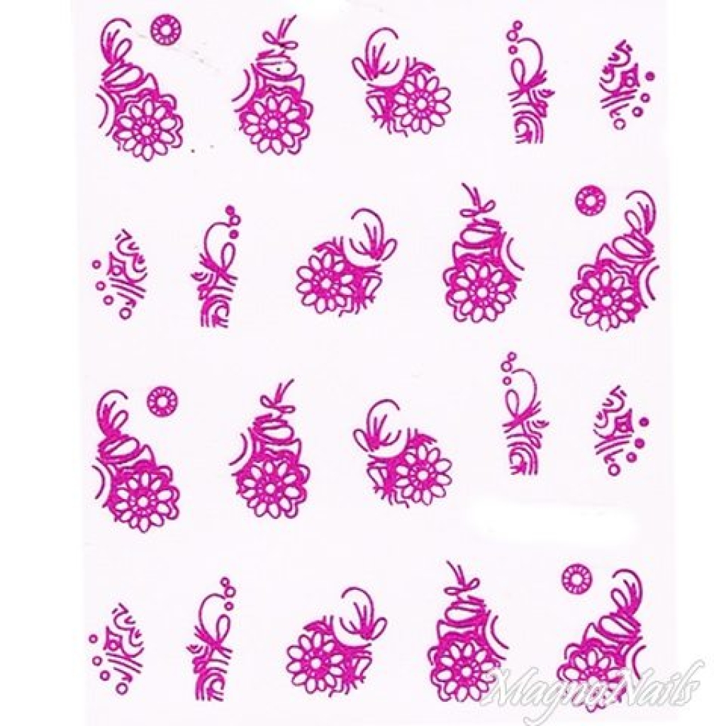 2D Nail Art One Stoke Sticker