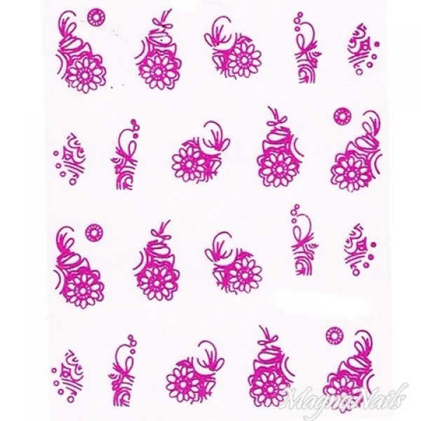 2D Nail Art One Stoke Sticker