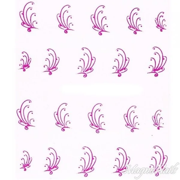 2D Nail Art One Stoke Sticker