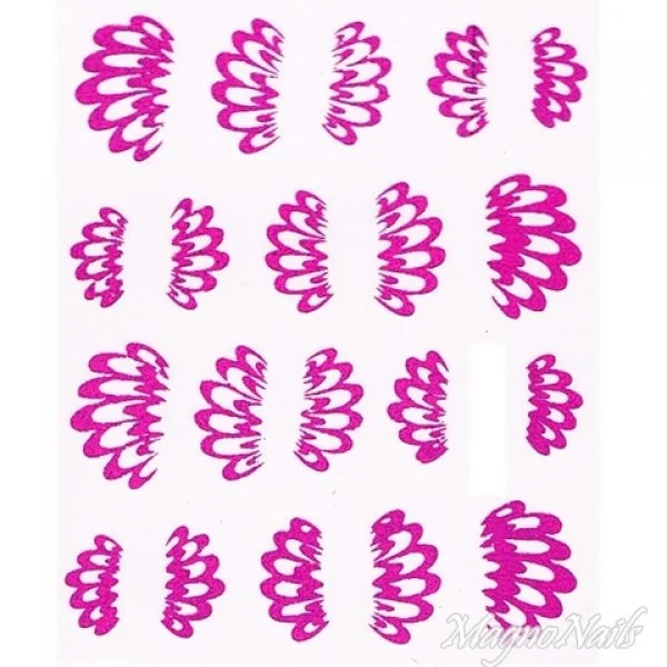 2D Nail Art One Stoke Sticker