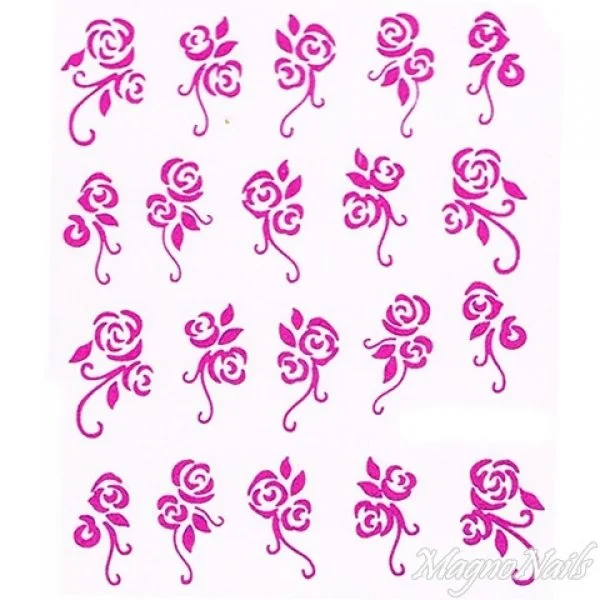 2D Nail Art One Stoke Sticker