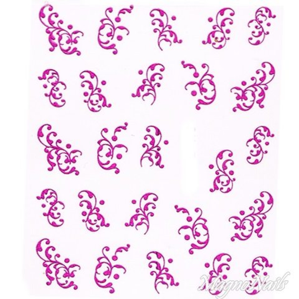 2D Nail Art One Stoke Sticker