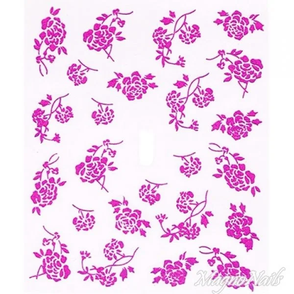 2D Nail Art One Stoke Sticker