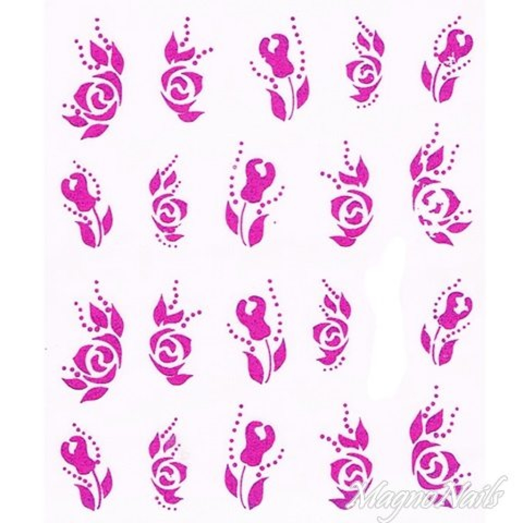 2D Nail Art One Stoke Sticker