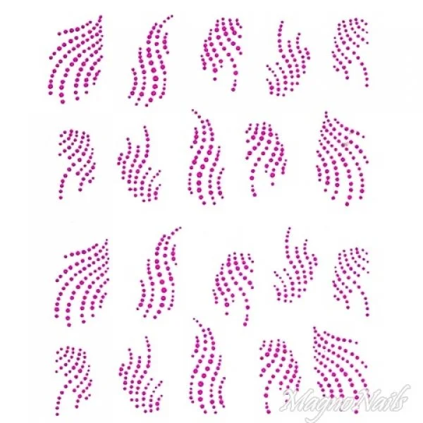 2D Nail Art One Stoke Sticker